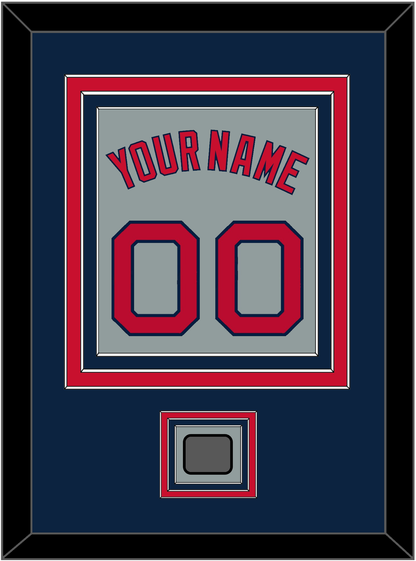 Boston Name, Number & World Series Champions Patch - Road Gray - Premier Tier 3