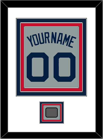 Boston Name, Number & World Series Champions Patch - Road Gray (2009-2013) - Premier Tier 1
