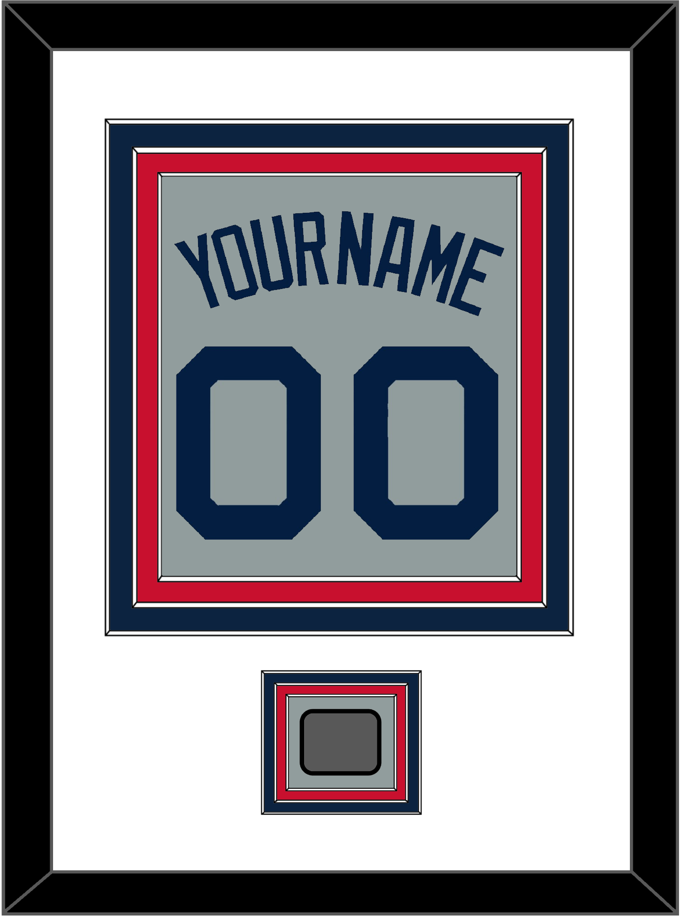 Boston Name, Number & World Series Jersey Patch - Road Gray (2009-2013) - Premier Tier 1