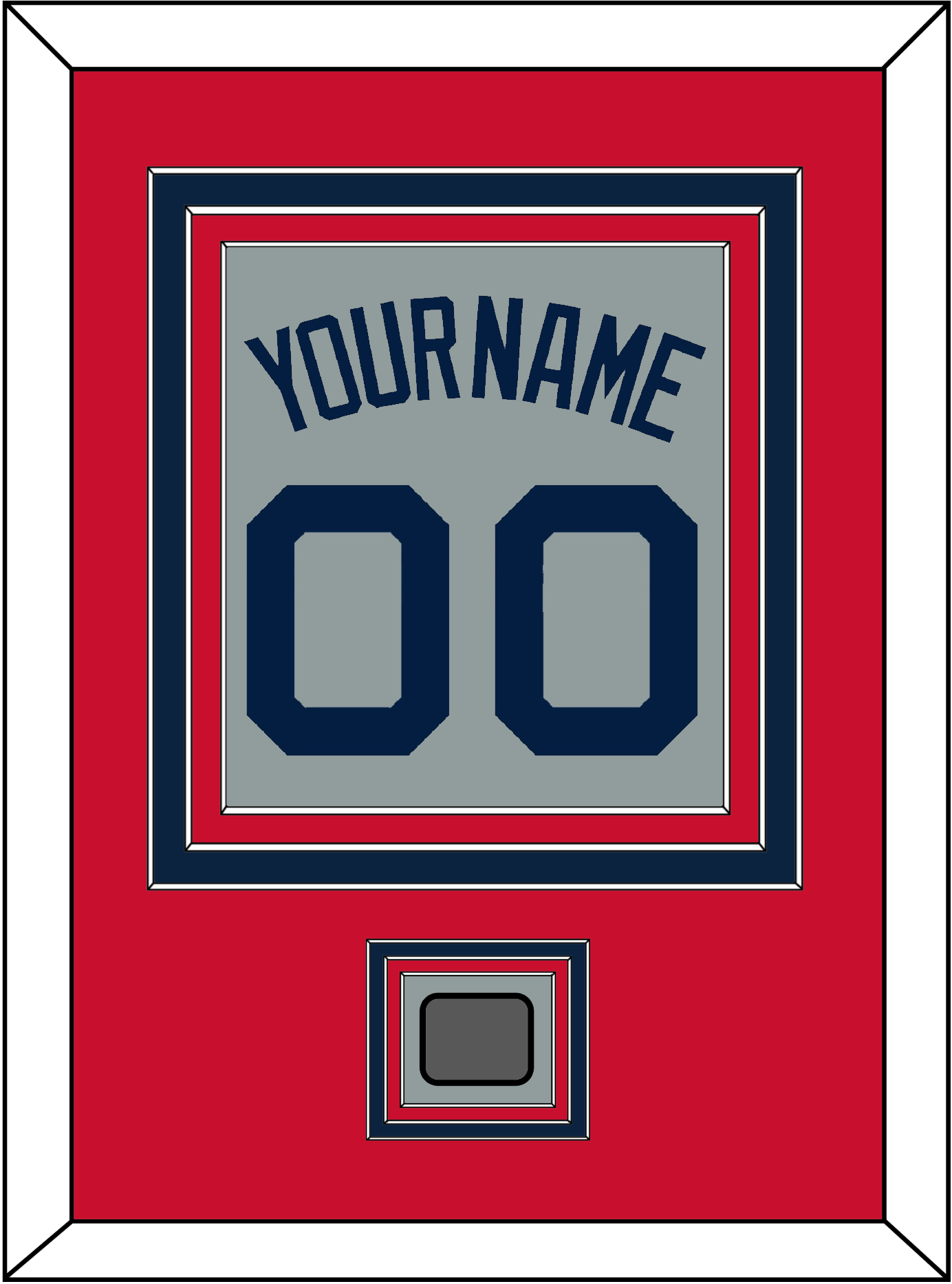 Boston Name, Number & World Series Champions Patch - Road Gray (2009-2013) - Premier Tier 2