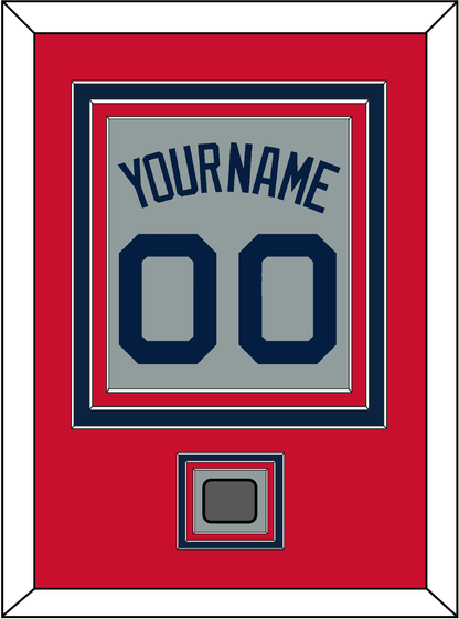 Boston Name, Number & World Series Champions Patch - Road Gray (2009-2013) - Premier Tier 2