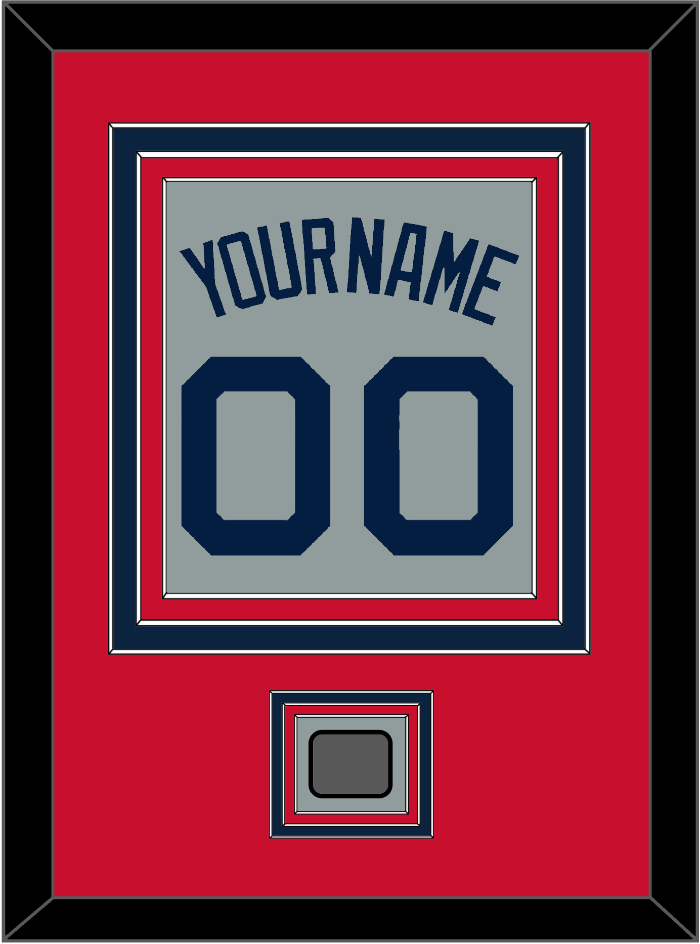 Boston Name, Number & World Series Champions Patch - Road Gray (2009-2013) - Premier Tier 2