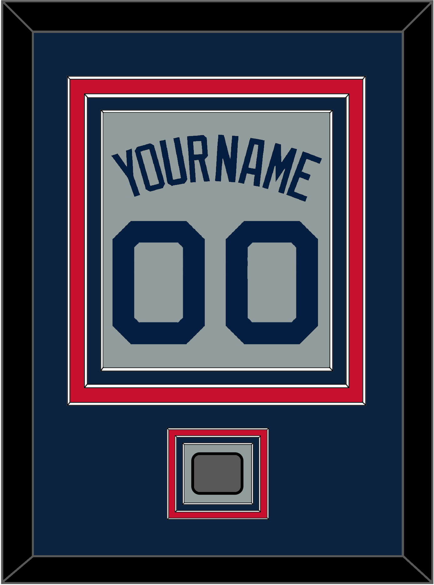 Boston Name, Number & World Series Jersey Patch - Road Gray (2009-2013) - Premier Tier 3