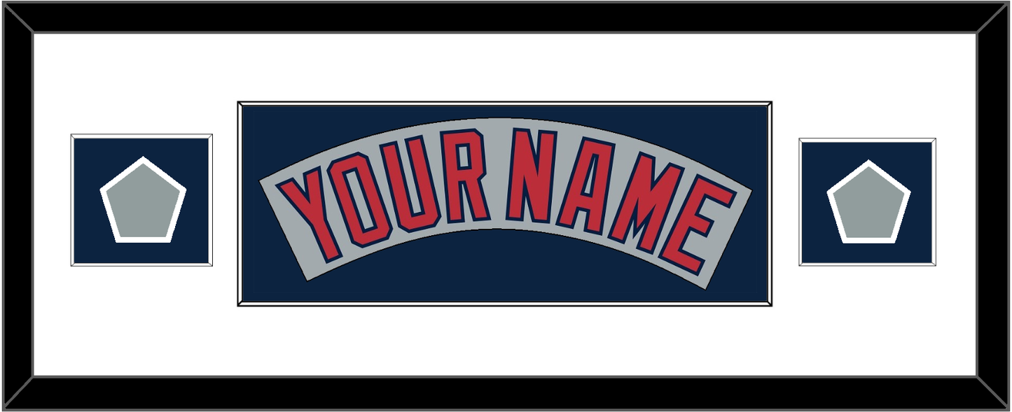 Boston Nameplate & Two World Series Jersey Patches - Road Gray (1992-2008)- Essential Tier 5