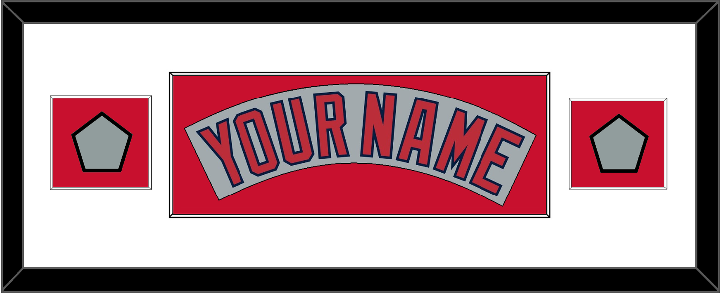 Boston Nameplate & Two World Series Jersey Patches - Road Gray (1992-2008)- Essential Tier 6