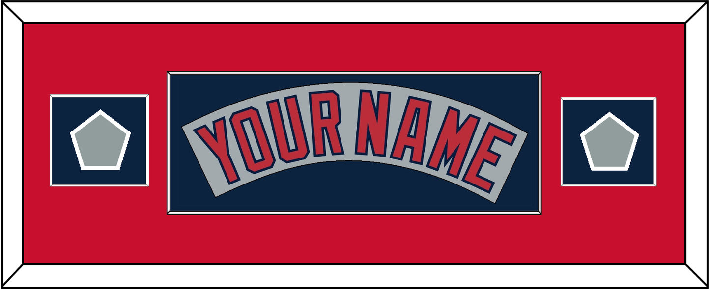 Boston Nameplate & Two World Series Champions Patches - Road Gray (1992-2008)- Essential Tier 7