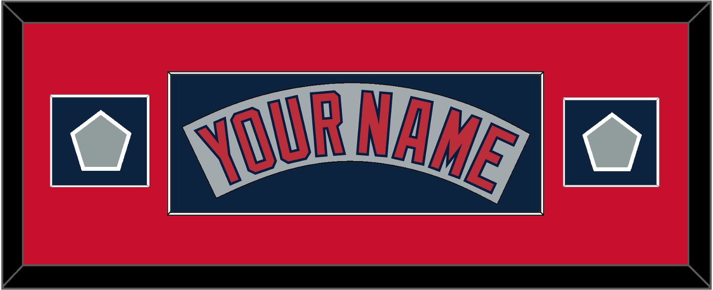 Boston Nameplate & Two World Series Champions Patches - Road Gray (1992-2008)- Essential Tier 7