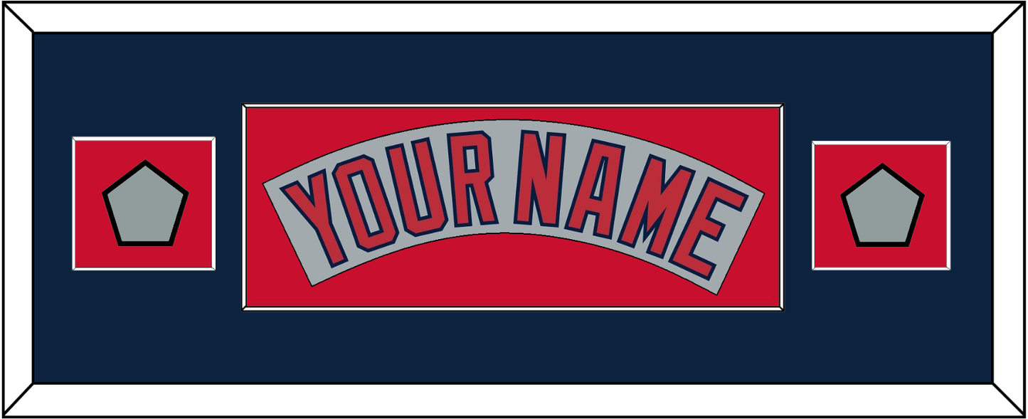 Boston Nameplate & Two World Series Champions Patches - Road Gray (1992-2008)- Essential Tier 8