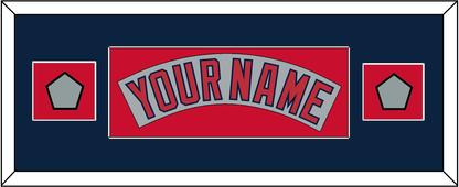 Boston Nameplate & Two World Series Jersey Patches - Road Gray (1992-2008)- Essential Tier 8