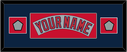 Boston Nameplate & Two World Series Jersey Patches - Road Gray (1992-2008)- Essential Tier 8