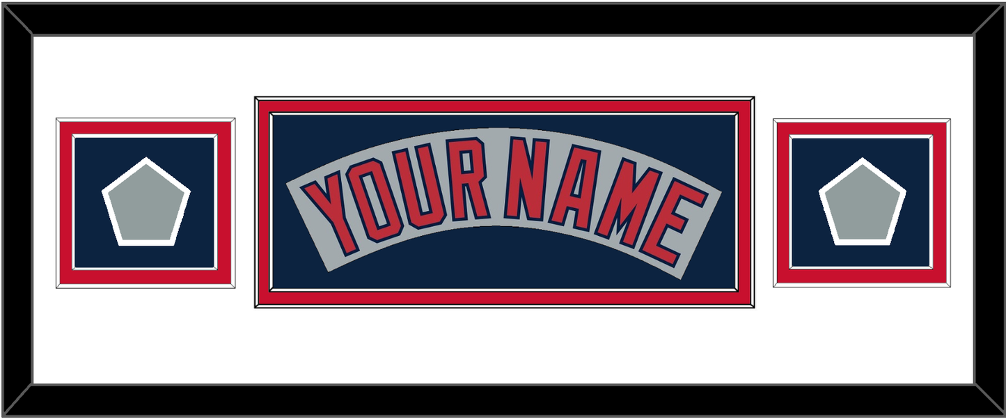 Boston Nameplate & Two World Series Champions Patches - Road Gray (1992-2008)- Signature Tier 5
