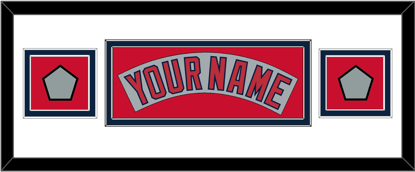 Boston Nameplate & Two World Series Champions Patches - Road Gray (1992-2008)- Signature Tier 6