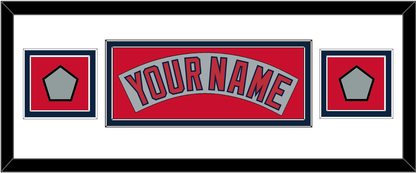 Boston Nameplate & Two World Series Jersey Patches - Road Gray (1992-2008)- Signature Tier 6