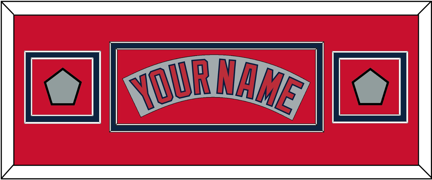 Boston Nameplate & Two World Series Champions Patches - Road Gray (1992-2008)- Signature Tier 7