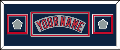 Boston Nameplate & Two World Series Jersey Patches - Road Gray (1992-2008)- Signature Tier 8