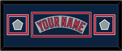Boston Nameplate & Two World Series Jersey Patches - Road Gray (1992-2008)- Signature Tier 8