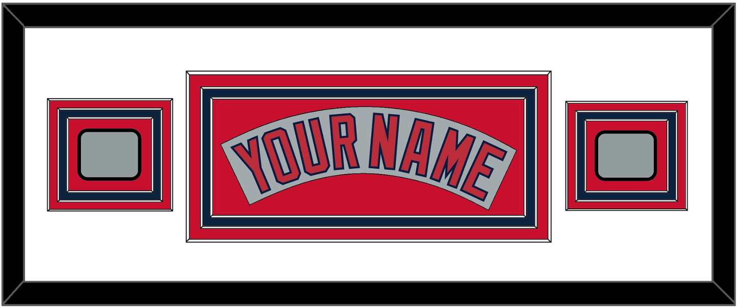 Boston Nameplate & Two World Series Champions Patches - Road Gray (1992-2008)- Premier Tier 4