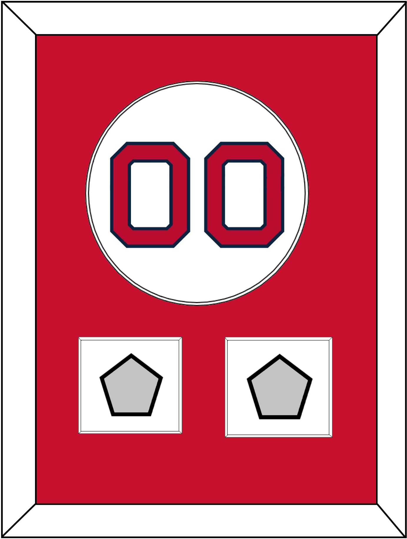 Boston Number & 2 World Series Jersey Patches - Home White - Essential Tier 1