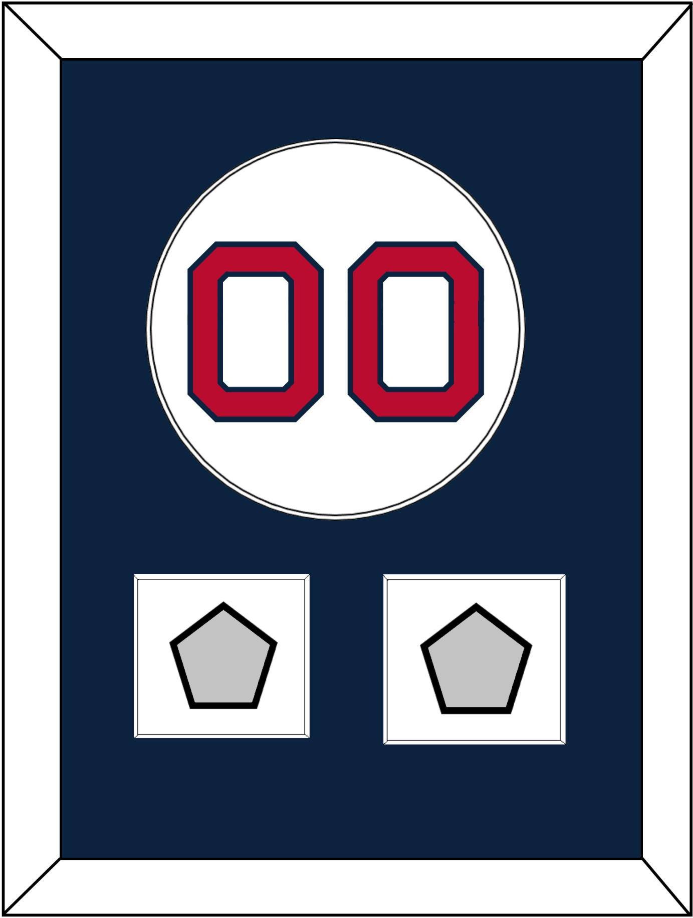 Boston Number & 2 World Series Jersey Patches - Home White - Essential Tier 2