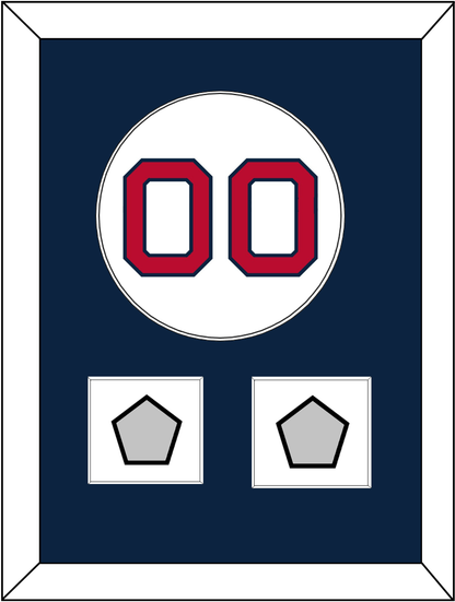 Boston Number & 2 World Series Jersey Patches - Home White - Essential Tier 2