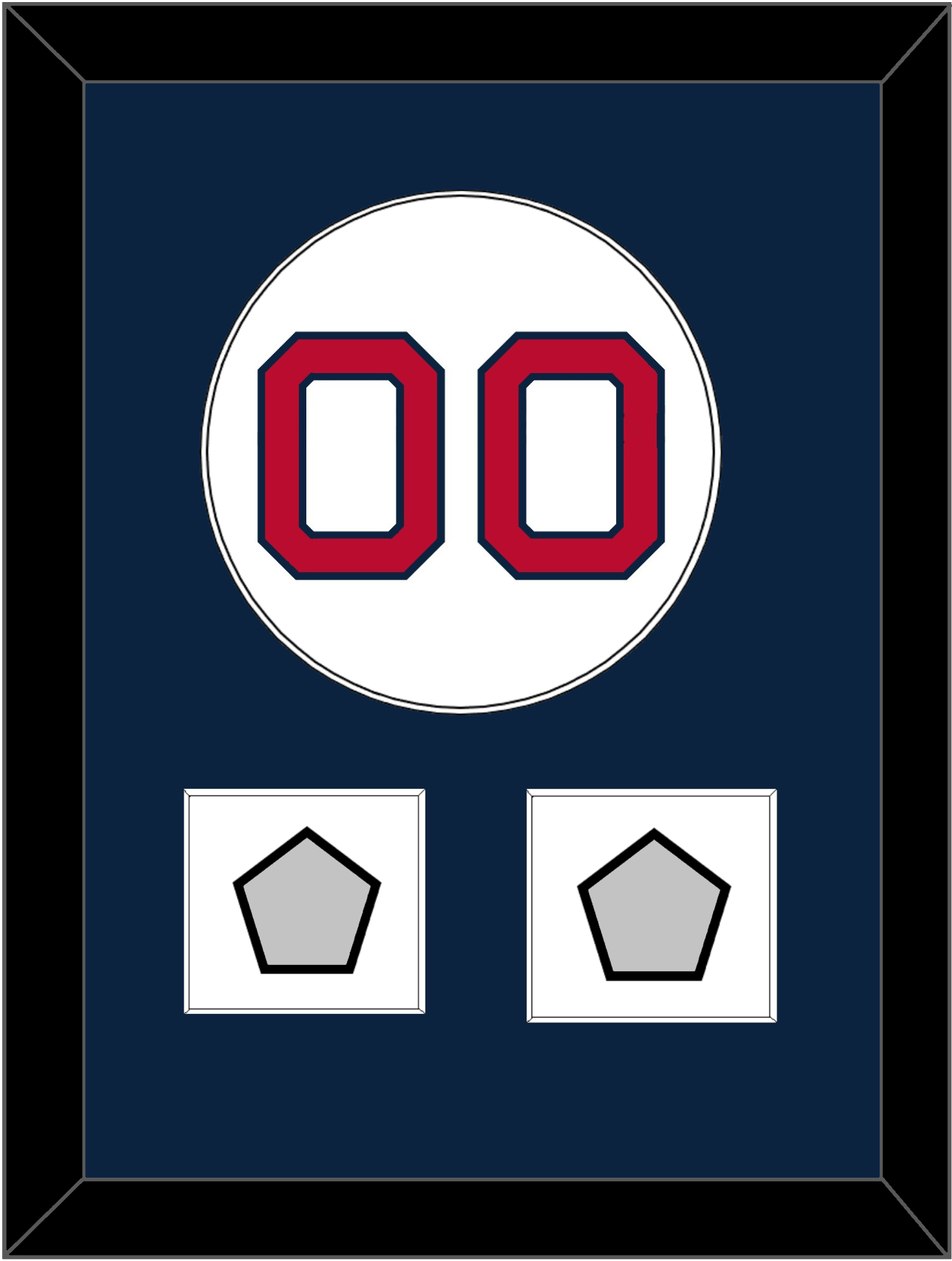 Boston Number & 2 World Series Jersey Patches - Home White - Essential Tier 2