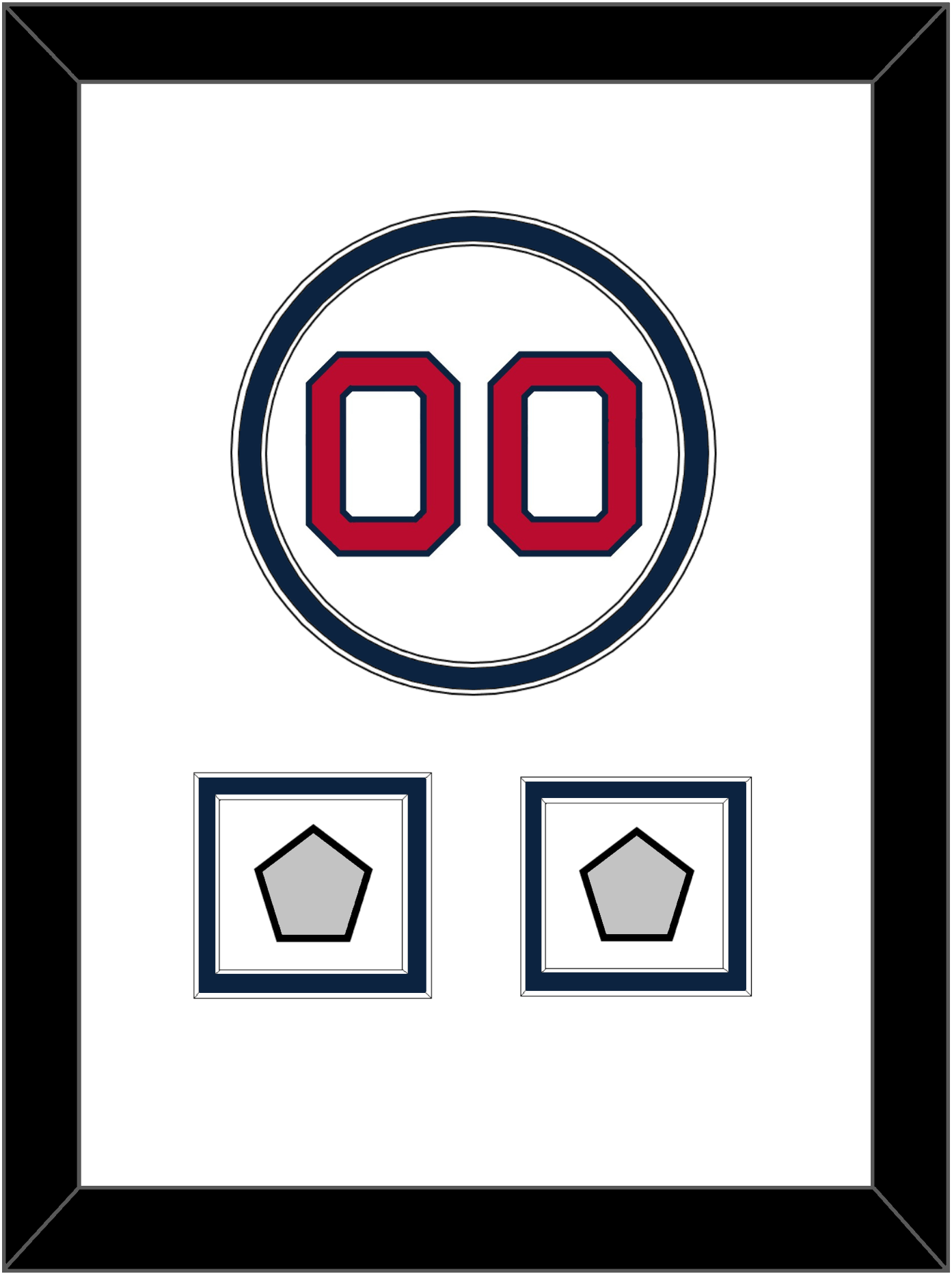 Boston Number & 2 World Series Champions Patches - Home White - Signature Tier 2
