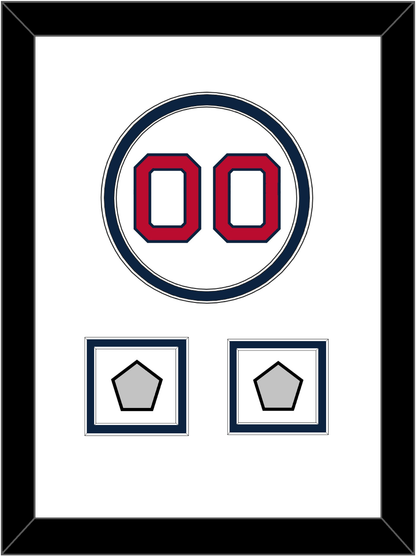 Boston Number & 2 World Series Jersey Patches - Home White - Signature Tier 2