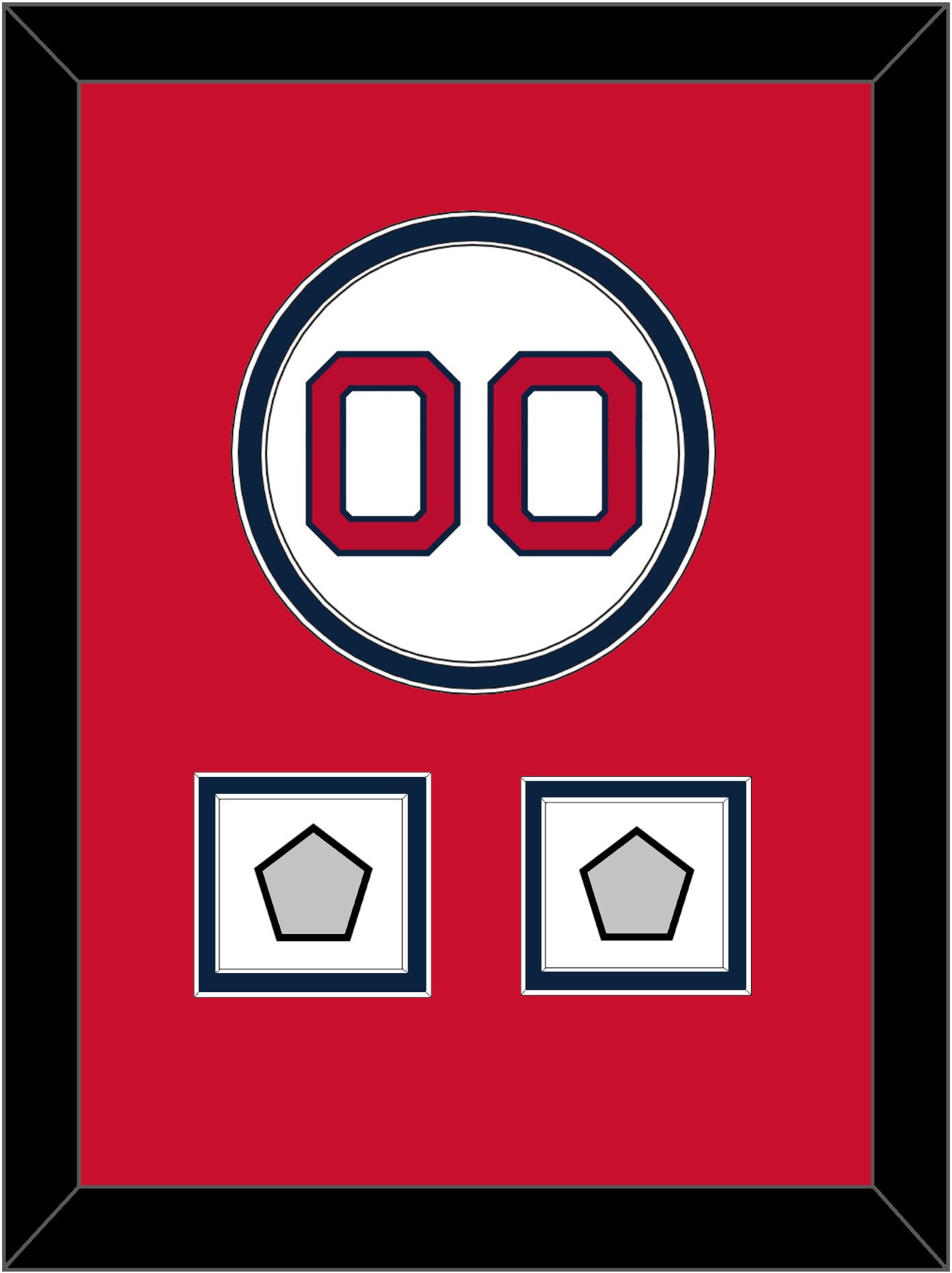 Boston Number & 2 World Series Jersey Patches - Home White - Signature Tier 3