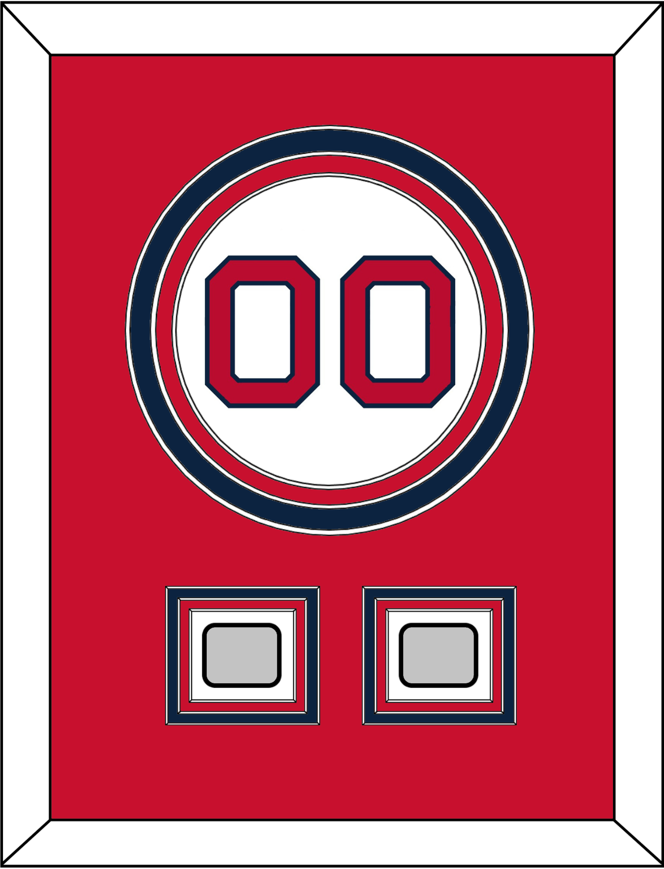 Boston Number & 2 World Series Jersey Patches - Home White - Premier Tier 2
