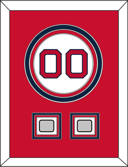 Boston Number & 2 World Series Jersey Patches - Home White - Premier Tier 2