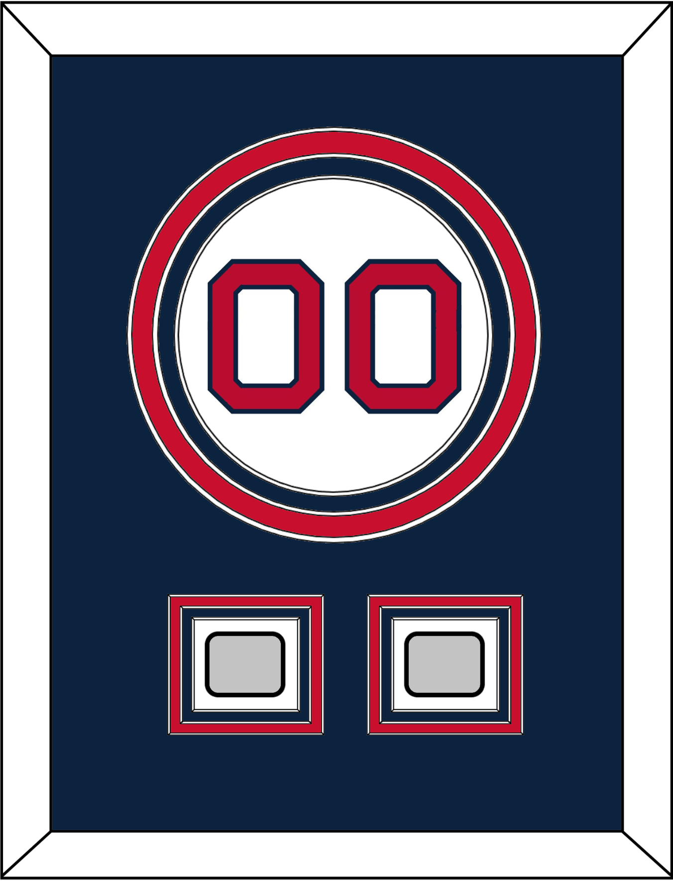 Boston Number & 2 World Series Jersey Patches - Home White - Premier Tier 3
