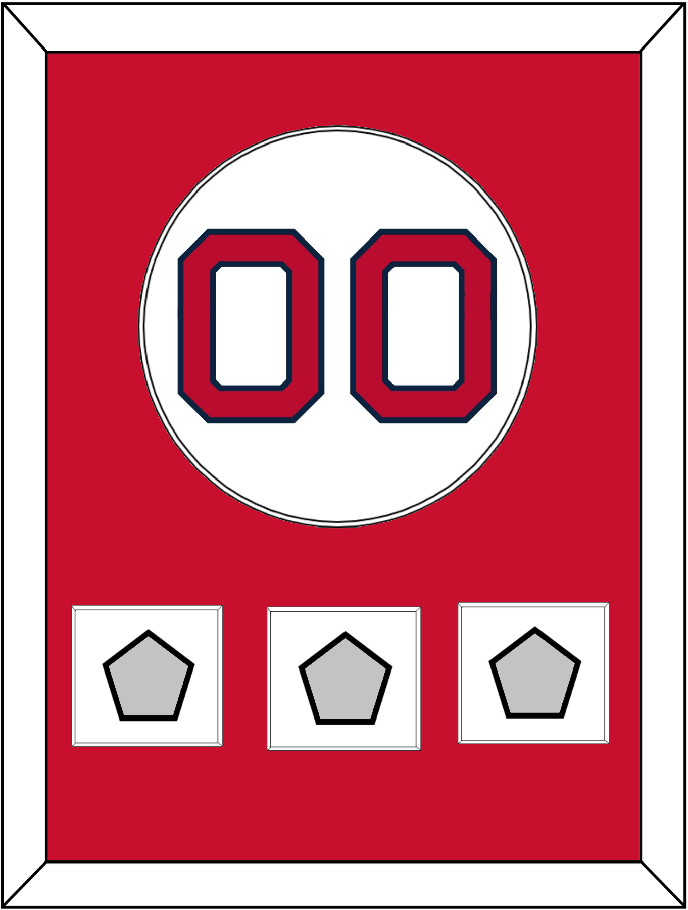 Boston Number & 3 World Series Champions Patches - Home White - Essential Tier 1