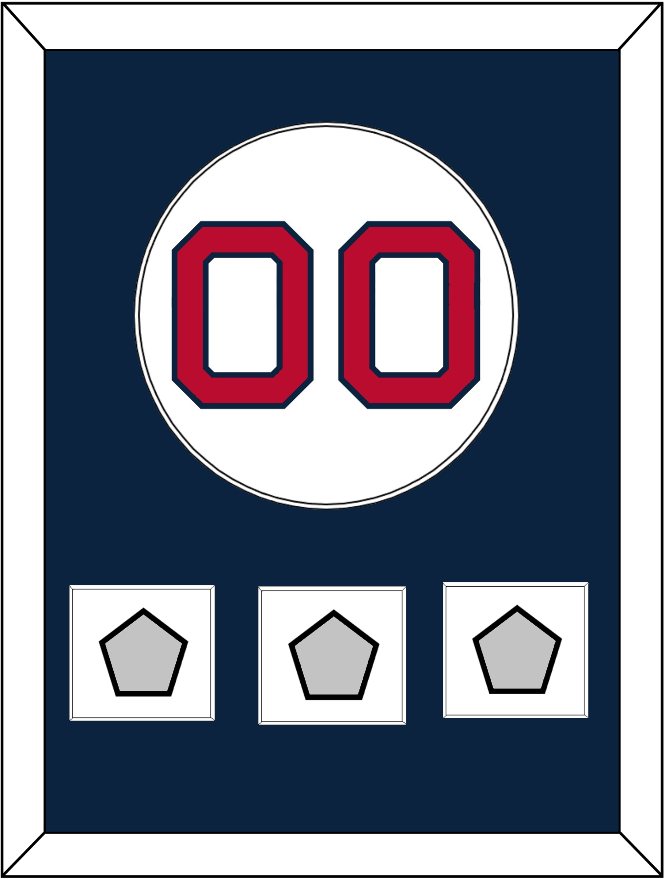 Boston Number & 3 World Series Champions Patches - Home White - Essential Tier 2