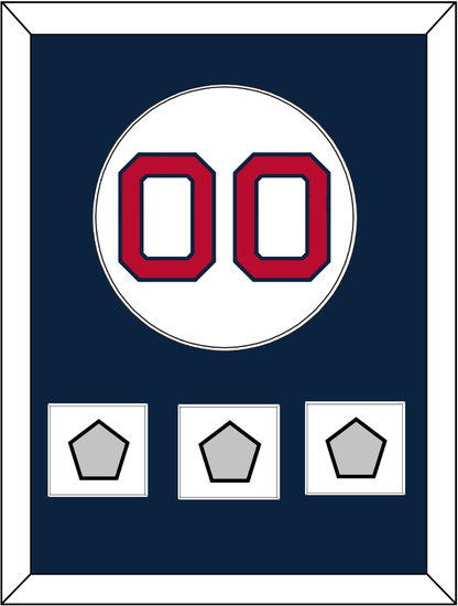Boston Number & 3 World Series Champions Patches - Home White - Essential Tier 2