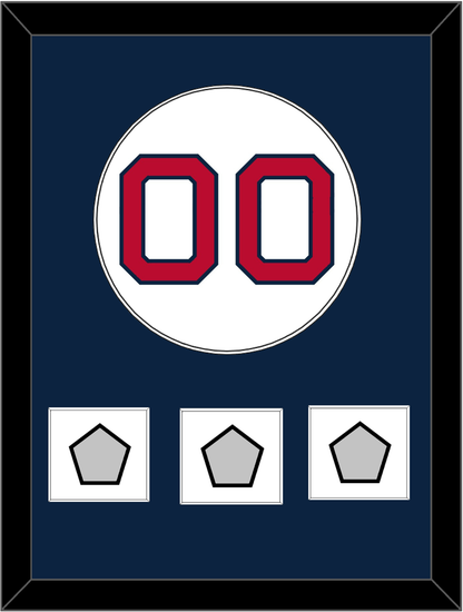 Boston Number & 3 World Series Champions Patches - Home White - Essential Tier 2