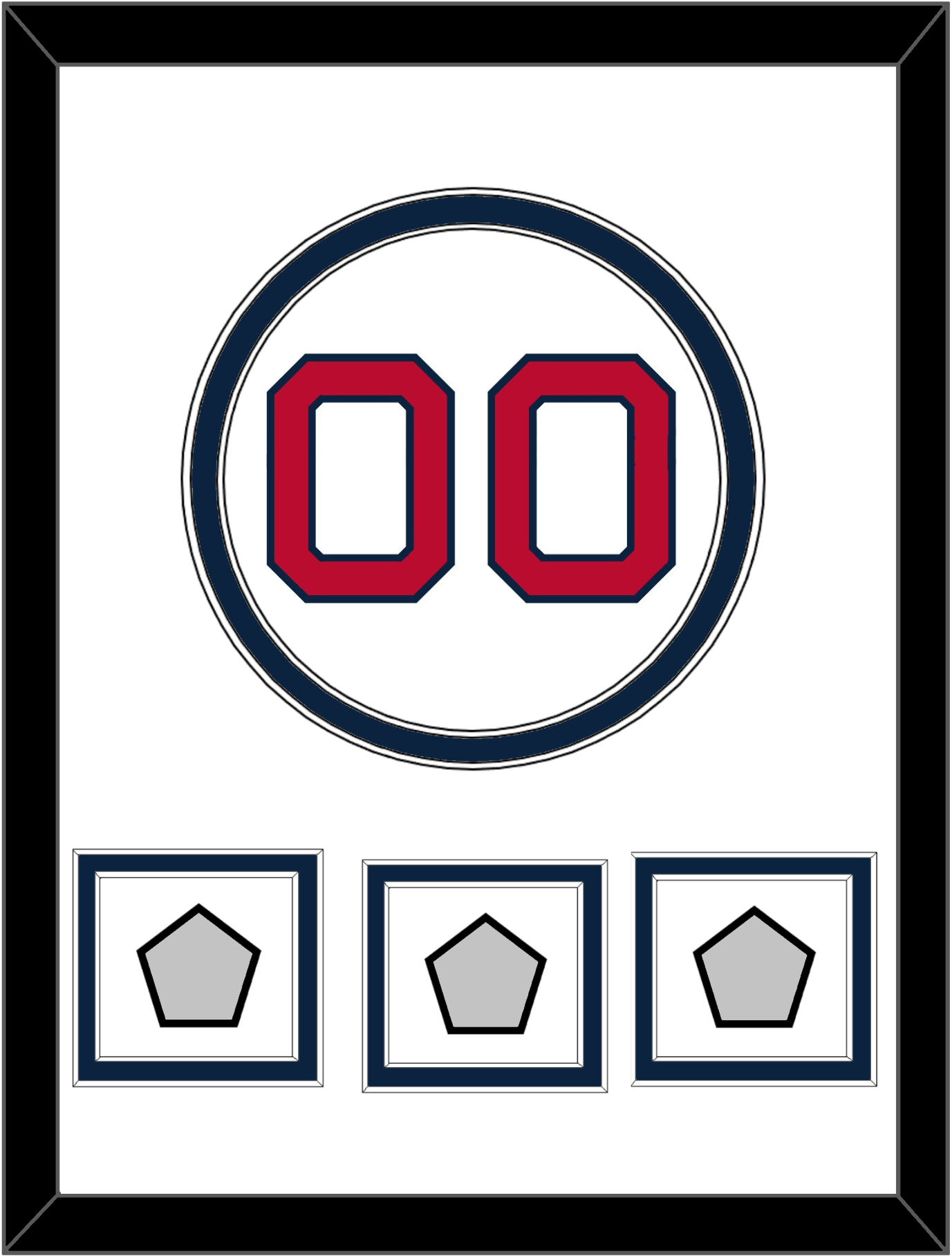 Boston Number & 3 World Series Jersey Patches - Home White - Signature Tier 2