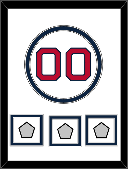 Boston Number & 3 World Series Jersey Patches - Home White - Signature Tier 2