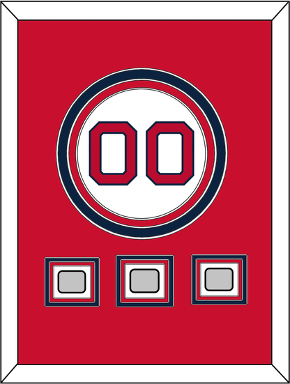 Boston Number & 3 World Series Champions Patches - Home White - Premier Tier 2