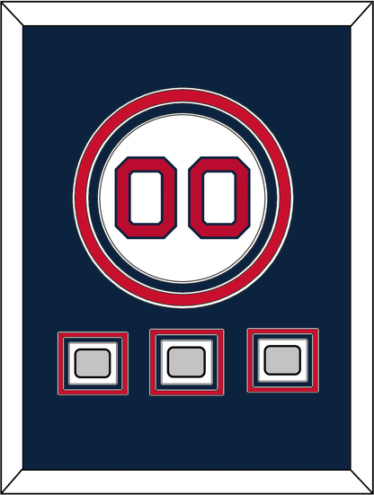 Boston Number & 3 World Series Champions Patches - Home White - Premier Tier 3