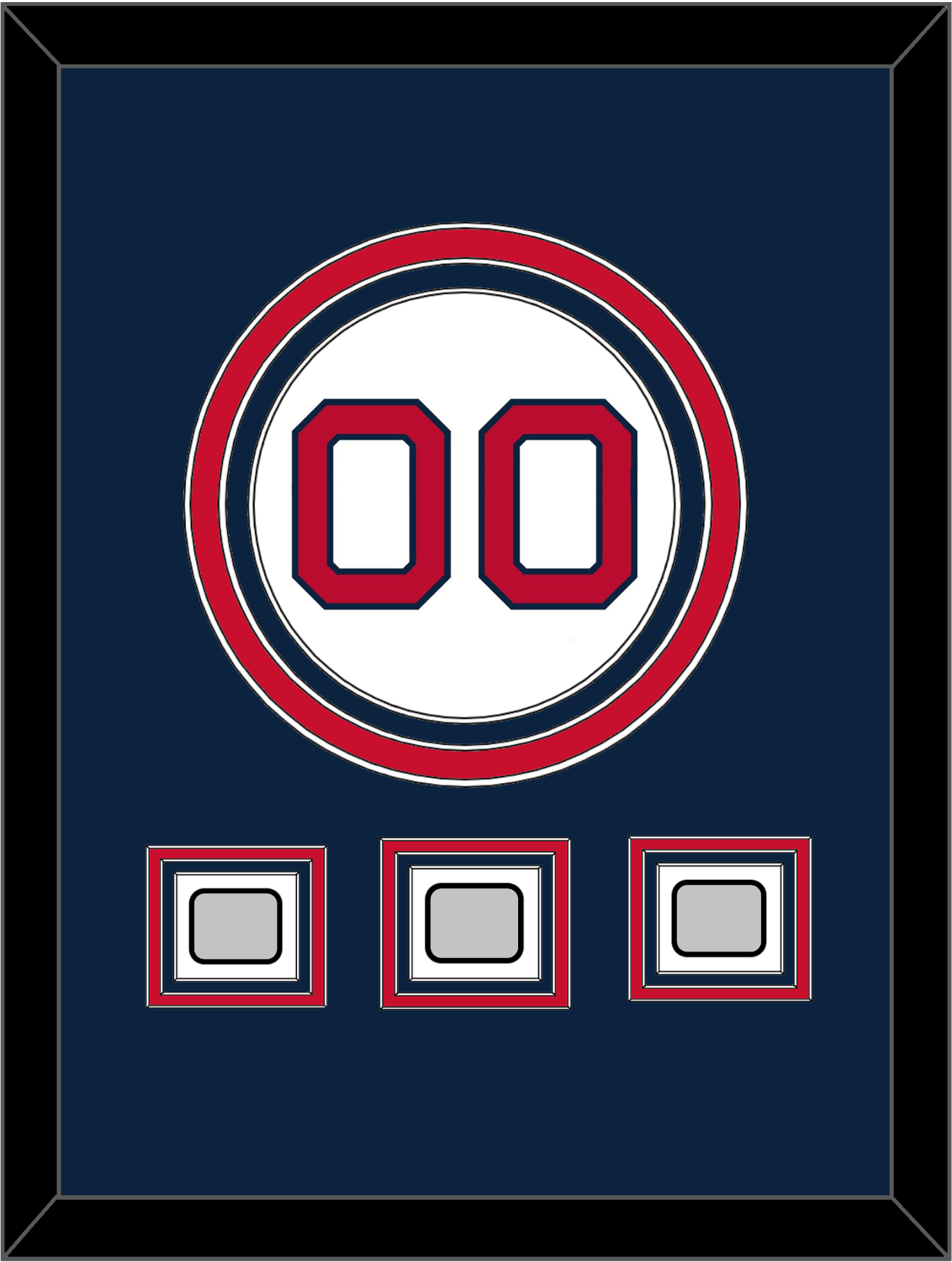 Boston Number & 3 World Series Champions Patches - Home White - Premier Tier 3