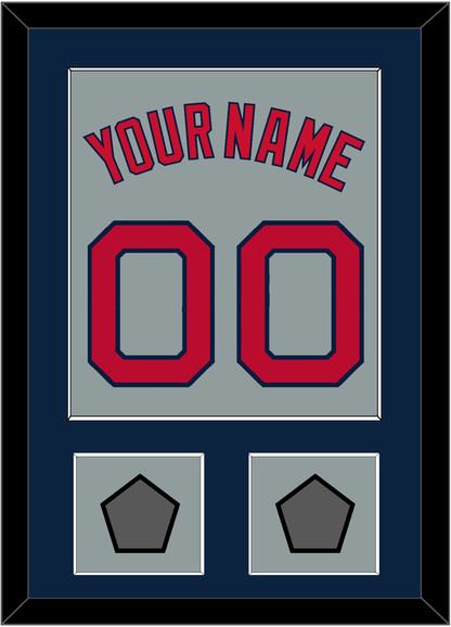 Boston Name, Number & Two World Series Jersey Patches - Road Gray - Essential Tier 3