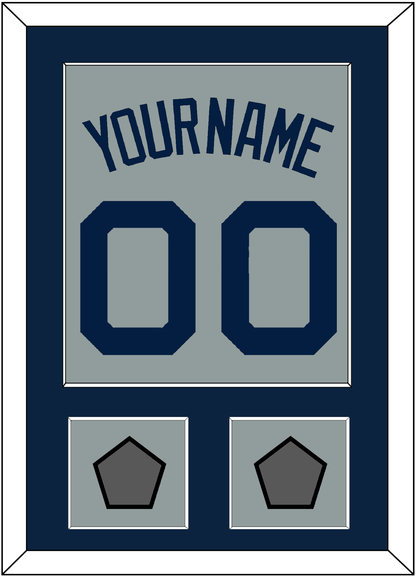 Boston Name, Number & Two World Series Champions Patches - Road Gray (2009-2013) - Essential Tier 3