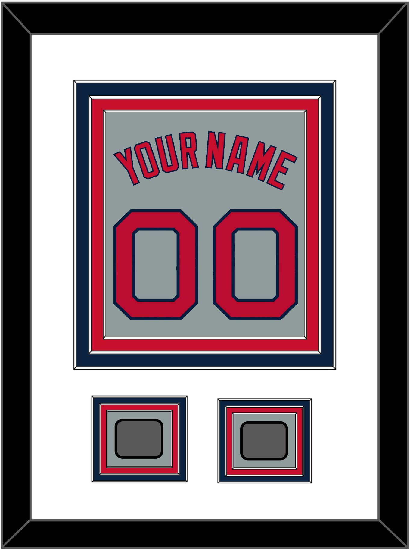 Boston Name, Number & Two World Series Jersey Patches - Road Gray - Premier Tier 1