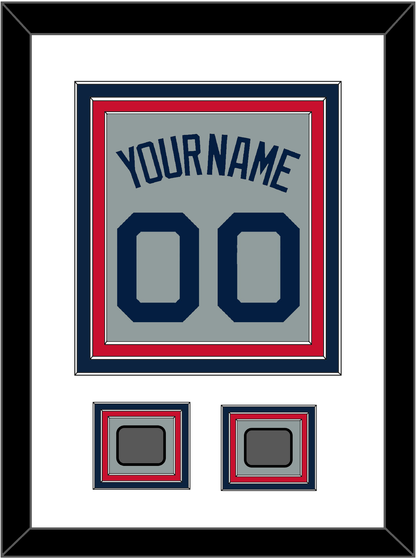 Boston Name, Number & Two World Series Champions Patches - Road Gray (2009-2013) - Premier Tier 1