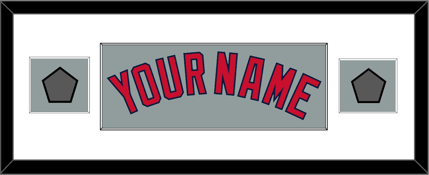 Boston Name & Two World Series Champions Patches - Road Gray - Essential Tier 4