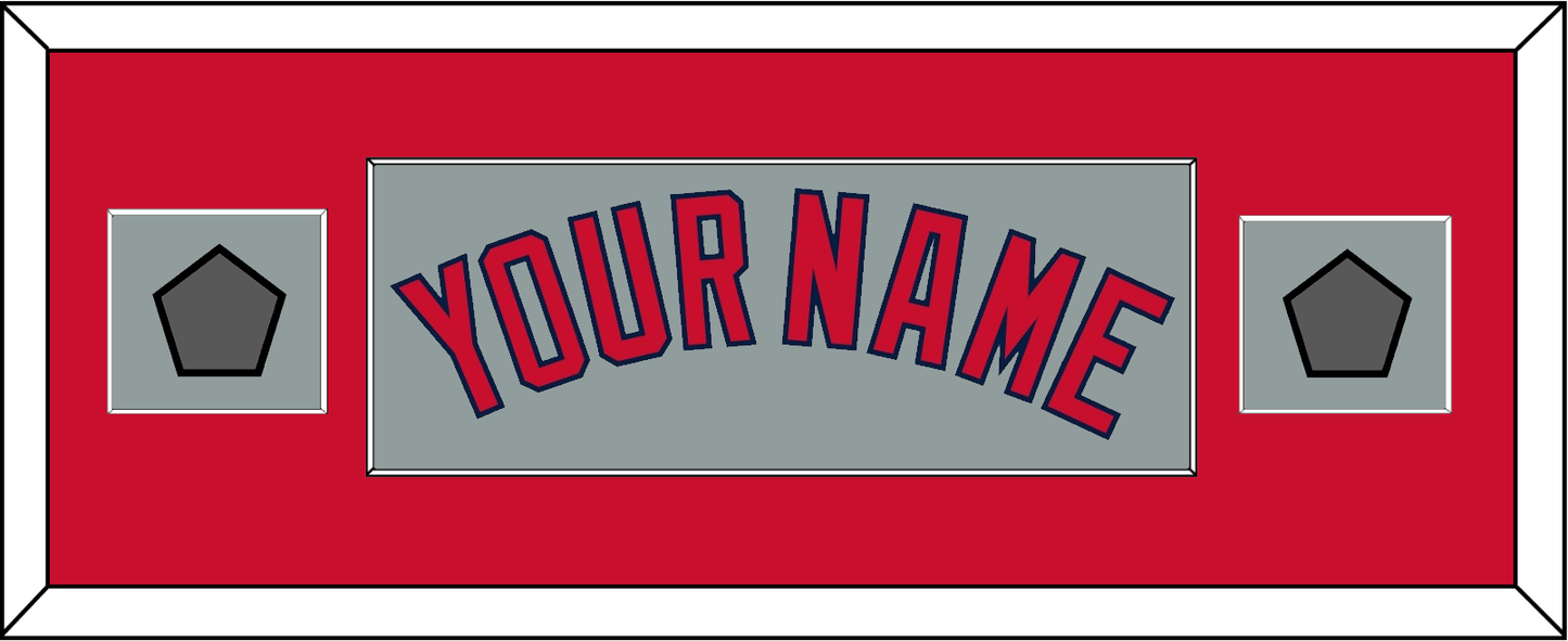 Boston Name & Two World Series Champions Patches - Road Gray - Essential Tier 5