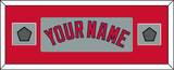 Boston Name & Two World Series Champions Patches - Road Gray - Single Mat 5