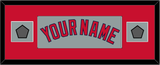 Boston Name & Two World Series Jersey Patches - Road Gray - Single Mat 5