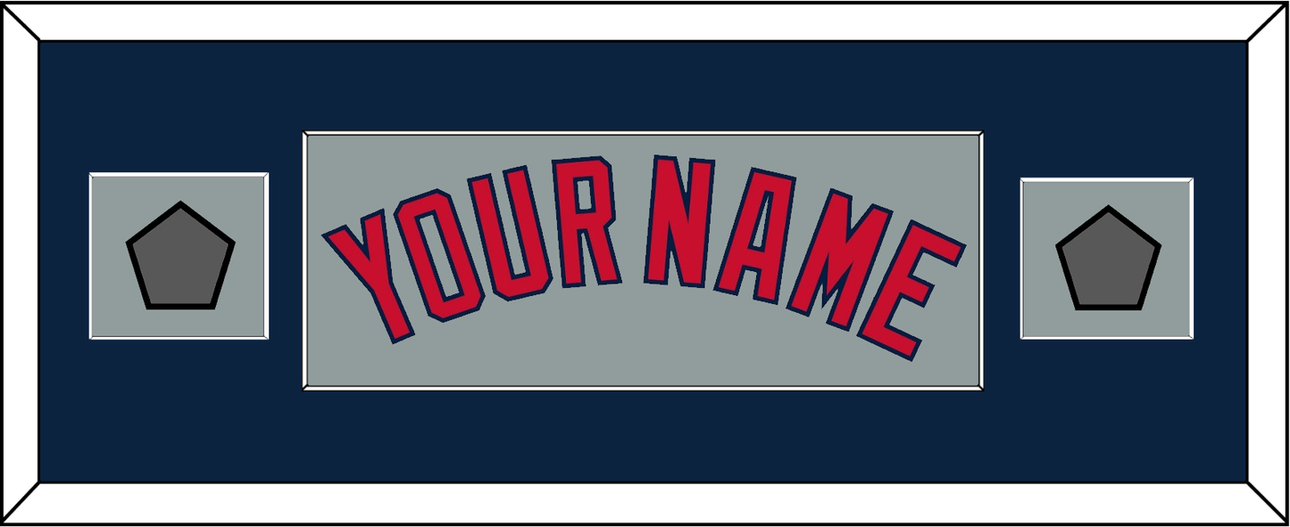 Boston Name & Two World Series Jersey Patches - Road Gray - Essential Tier 6