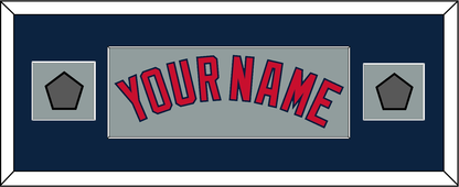 Boston Name & Two World Series Jersey Patches - Road Gray - Essential Tier 6